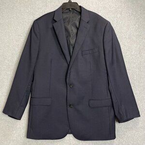 Lauren‎ Ralph Lauren Sport Coat Mens 46L Navy Blue Blazer Suit Jacket Wool